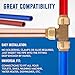 Push Fit Plumbing Tee - Push-to-Connect Plumbing Fittings - Straight/Elbow/Tee Plumbing Fitting with 31/2