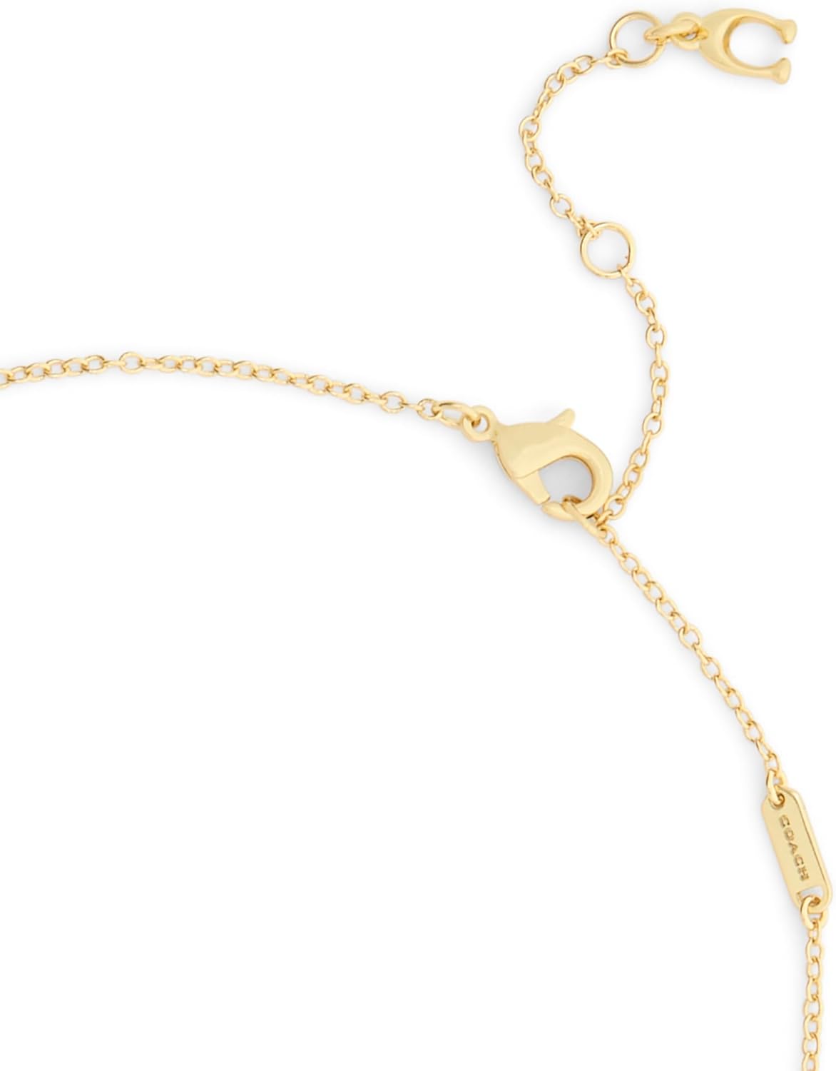 COACH Jewelry Women's Pavé Signature C Necklace