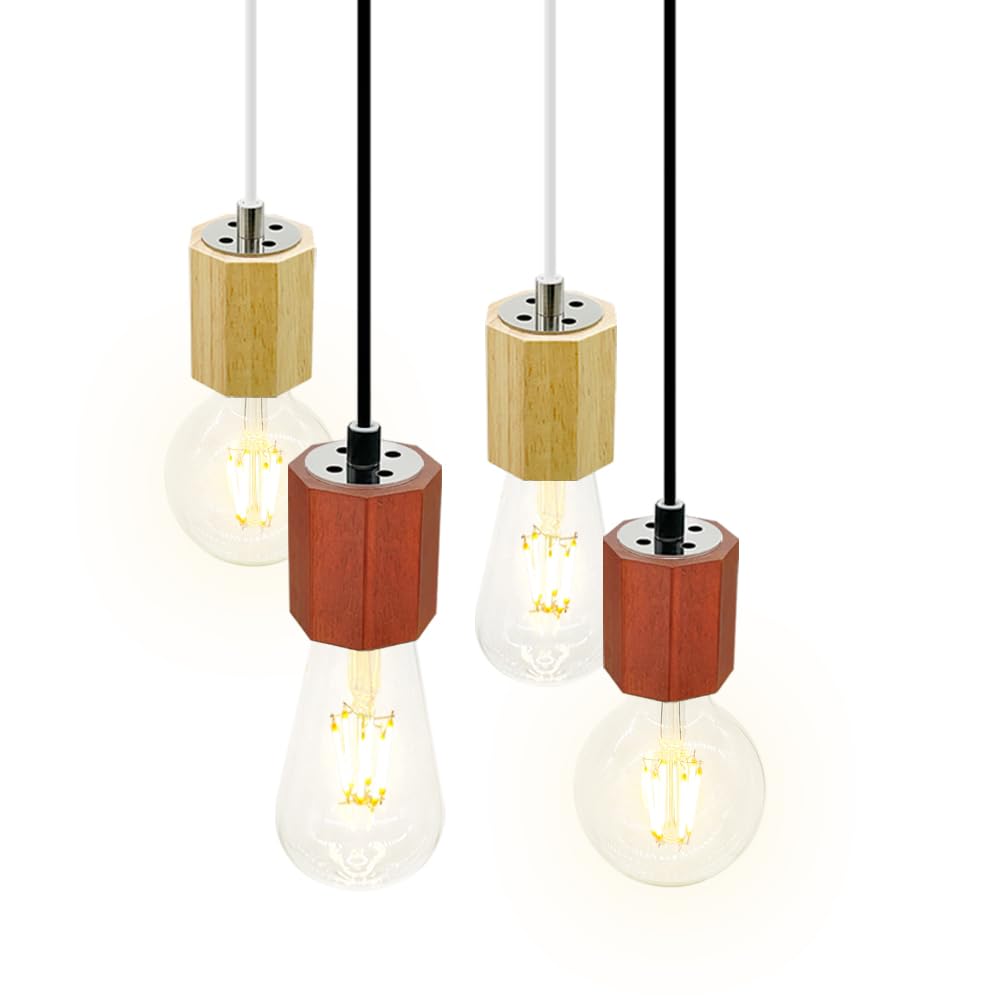 値下げ⭐︎木製ペンダントライト　シーリングライト Amazon.co.jp : ペンダントライト 木製 八角型 吊り下げライト 木目調