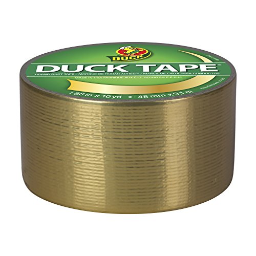 Image of Duck 280748 Duct Tape Single Roll, 1.88 Inches x 10 Yards, Metallic Gold
