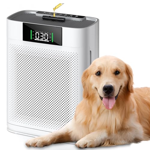 Honeyuan Air Purifiers for Home Large Room up to 2400 Sq Ft, ZY3866G, White - image 1