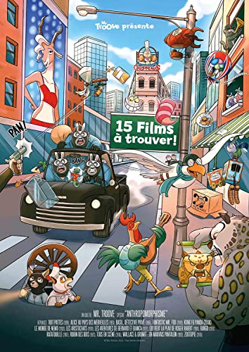 Mr. Troove - 15 Films d'Animation à Trouver - Poster A2 - Les Animaux au Cinéma - Affiche pour les Enfants ET les Fans de Dessins Animés - Décoration Murale de...