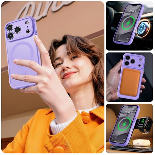 Image of MOCCA Magnetic Shockproof for iPhone 17 Pro Max Case,Light Purple