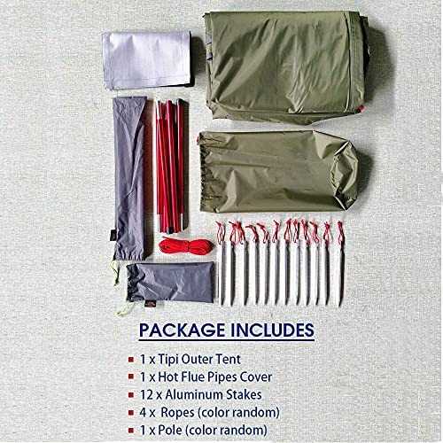 4-Person Lightweight Tipi Tent