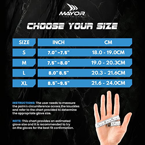 Image of Mayor Urban Gym Gloves with Wrist Support Gym Gloves Gloves for Gym Workout, Weightlifting Gloves Bike Sports Gloves (Medium)