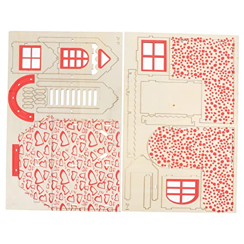 BESPORTBLE 1 セット ハムスターハウス ペット ゴミ ネズミ ハムスターの階段 モルモットのアクセサリー ヴィラ hamster cage の隠れ家 家の装飾 はしごを登る 木製