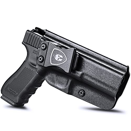 Compatible with Glock 17 Holster, Glock 22 Holster IWB Kydex Fit: Glock 17/31(Gen 1-5) - Glock 22(Gen 1-4) 9mm/.40 Pistol, Inside Waistband Appendix Concealed Carry, Glock 17 Gen 5 Holster, Right