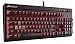 CORSAIR STRAFE Mechanical Gaming Keyboard - Red LED Backlit - USB Passthrough - Tactile and Quiet - Cherry MX Brown Switch (Renewed)