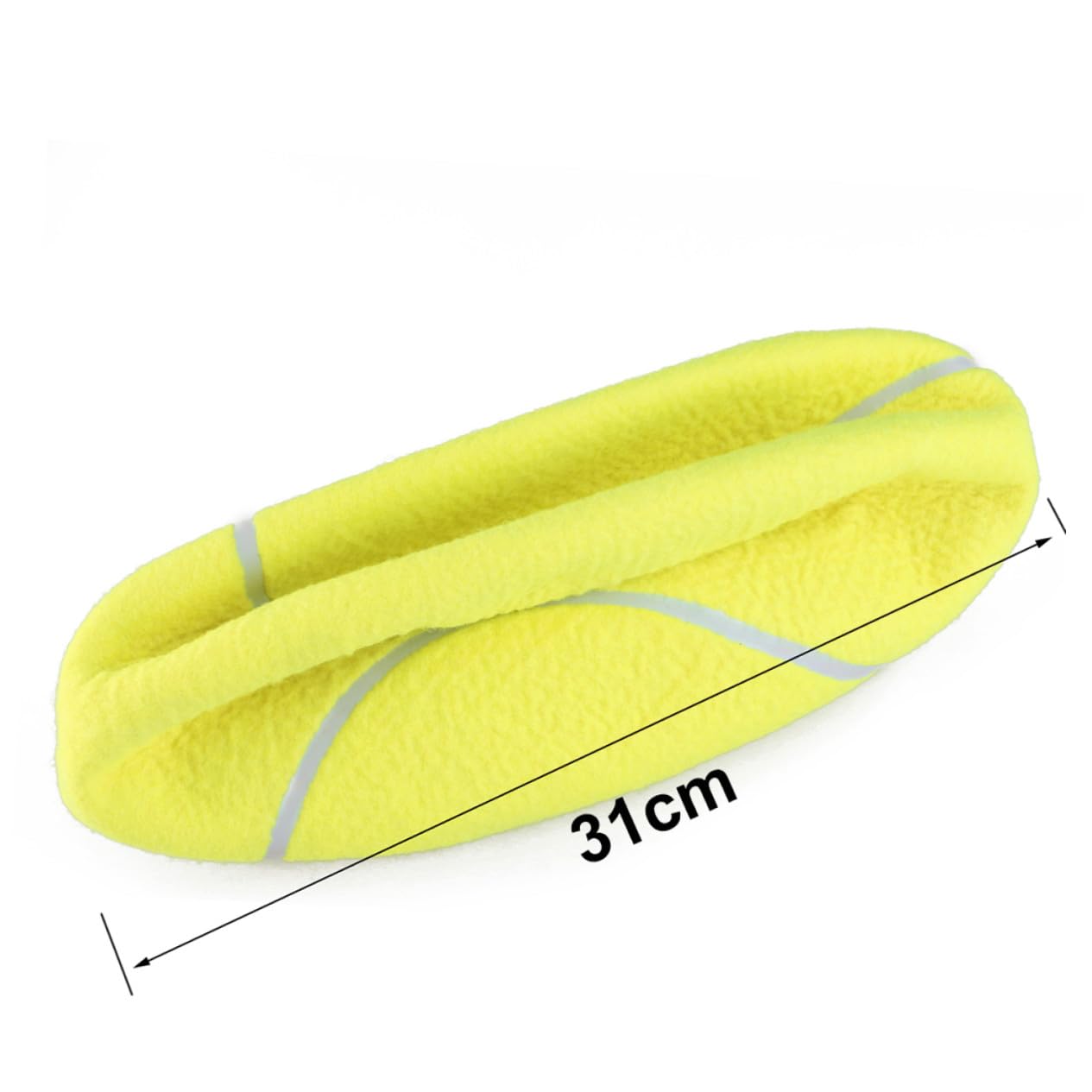 2pezzi Palla da Tennis Gigante Gonfiabile in Gomma con Superficie in Flanella come Giocattolper Animali Domestici per Attività all Aperto