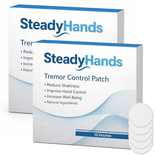 LIPOVIA Steadyhands Tremor Control Patch Essential Tremor and Muscle Stability Disposable Patches for Daily Use