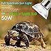 OMAYKEY 50W 6-Pack UVA + UVB Full Spectrum Sun Lamp Sunbathe Heat Lamp/Bulb/Light for Lizard Reptiles and Amphibians