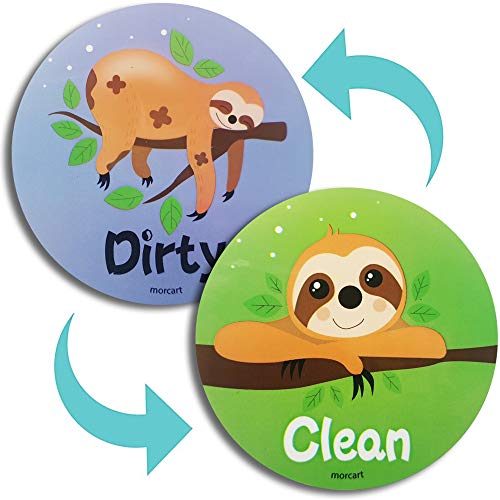 Sloth Stuff-Dishwasher Magnet Clean Dirty Sign -Double Sided Magnet Flip with Magnetic Plate For Any Dishwasher-Funny Signs Kitchen Gifts for Women Mom Kids