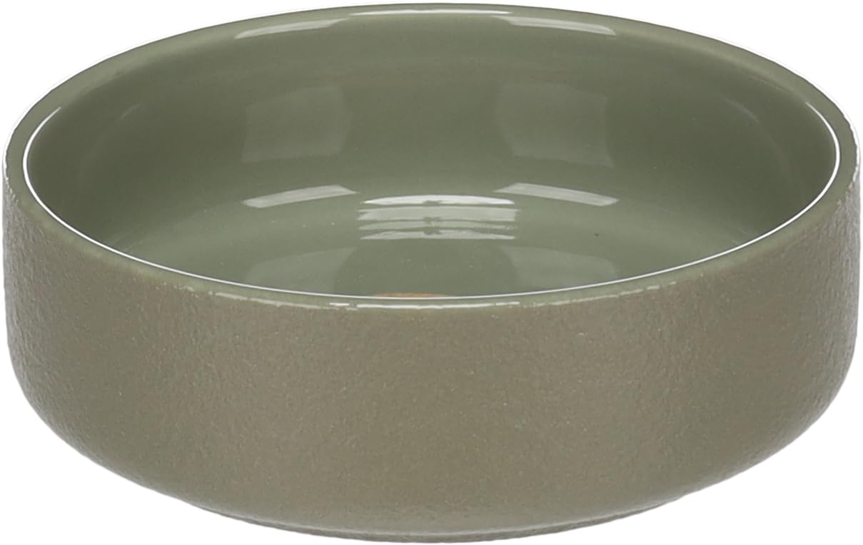 FEEDING AND DRINKING BOWL RAMA ROUND GREEN 13,5x4,5CM 350ML