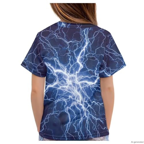 Image of WELLFLYHOM Kids Tshirts Girls Boys Short Sleeve Crewneck Tees Shirts Casual Sport Pullover Tops Size 3-16 Years