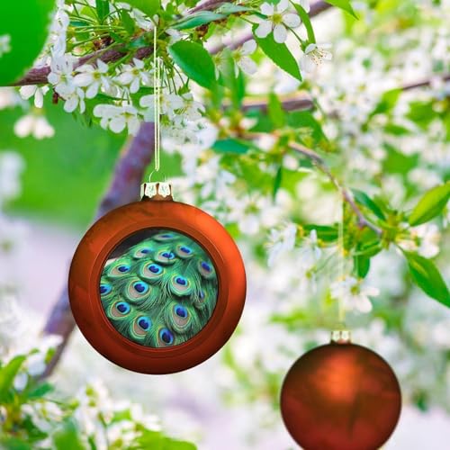 Plume de paon de Noël verte pour décoration mariage et fêtes