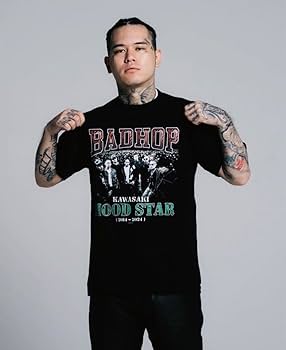 Amazon.co.jp: BADHOP バッドホップ Tシャツ ラップTシャツ yzerr