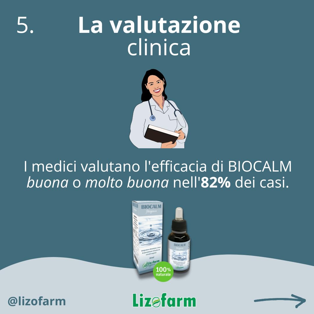 Biocalm Fitogocce | Integratore naturale per la qualità del sonno e il relax | Valeriana, Passiflora, Menta, Plasmolisato | 30 ml - Gocce Orali