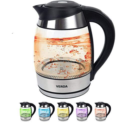 Wasserkocher Verda mit LED-Beleuchtung 1,7L 2200W Glas SN0617L-7