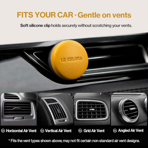 Image of LECELORA Luxury Leather Car Diffuser, Long Lasting Car Air Freshener