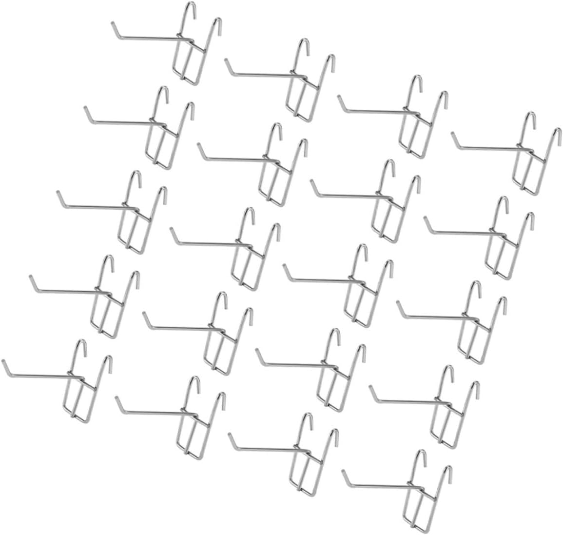 SOLUSTRE 30pcs Utility Hook Hanger for Versatile Storage Easy Installation Wall Hooks for Organizing Clothes Tools and More Garage Kitchen Bathroom