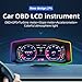 SinoTrack OBD2 Gauge Display Car HUD Head-Up Display OBD+GPS Smart Gauge 6.2 inch Large Screen Real-Time Data Clear Error Code P4 OBD2 Gauge Speedometer Compatible with Most Vehicle Except Trucks
