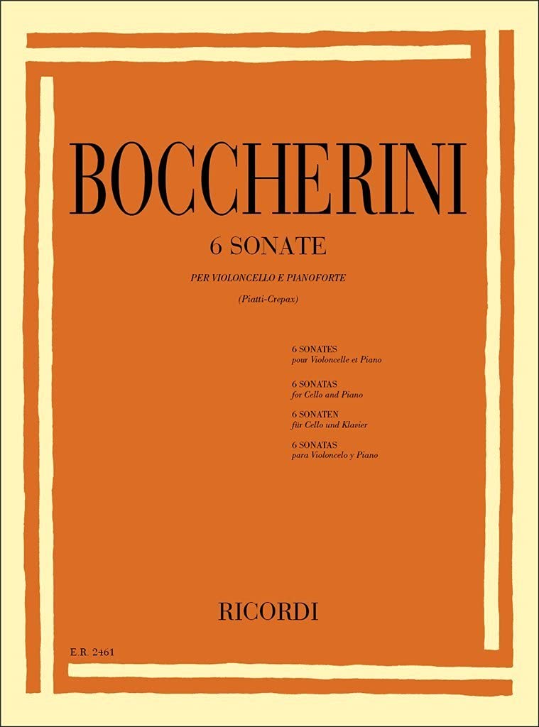 Sonates 6 Vc Po livre partition violoncelle piano duo classique