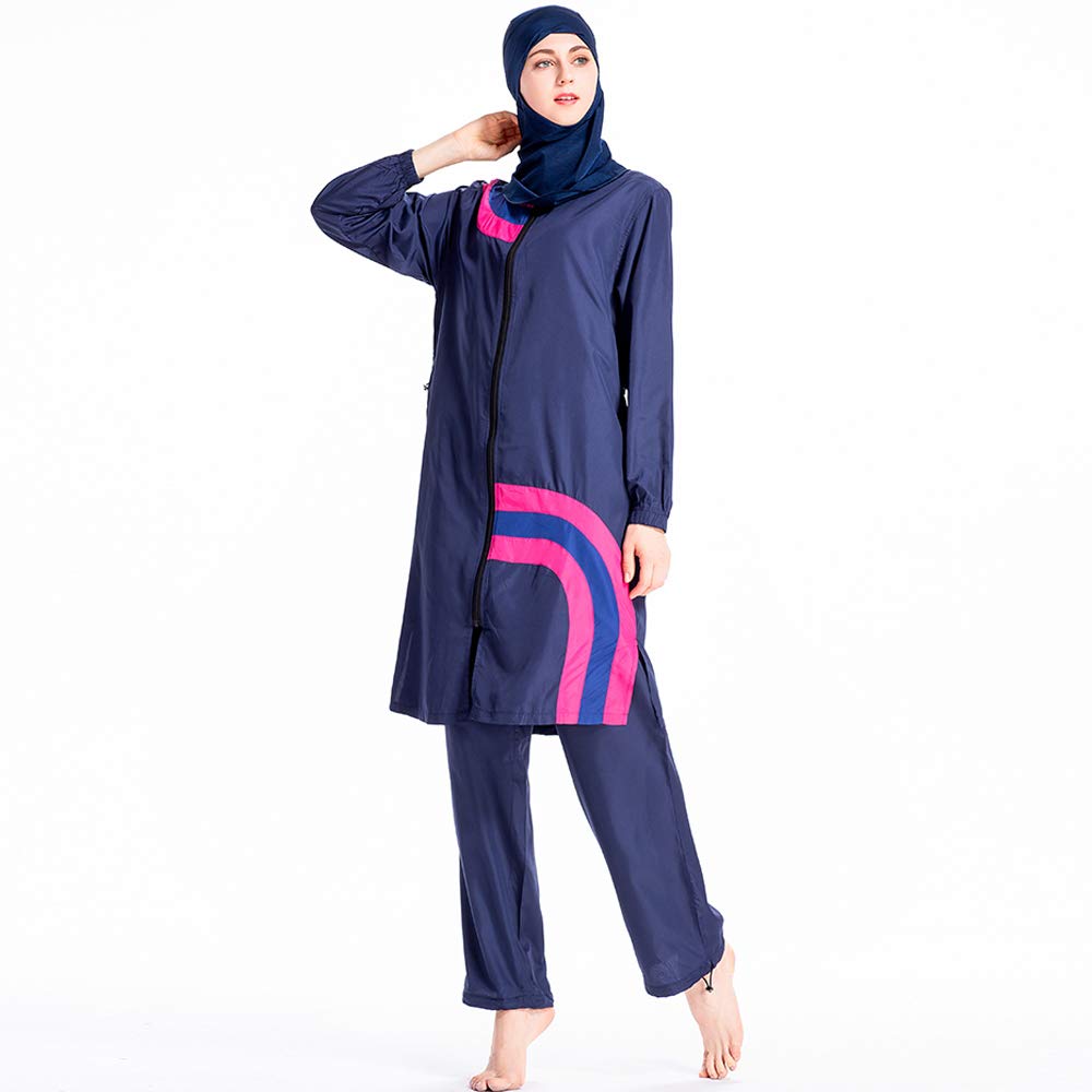 ShuoBeiter Muslim Burkinis Women Islamic Modest Swimwear Hijab Swimsuit Beach Suit (S1, 3XL)