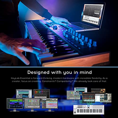 Image of Arturia KeyLab Essential 49 Universal Midi Keyboard Controller - Black