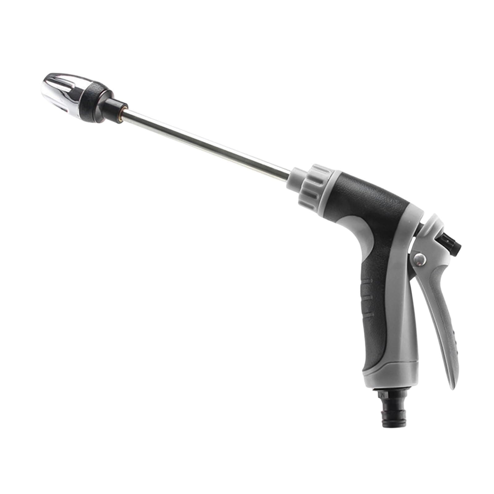 Lkvent Gray Multi Function Pressure Washer Heavy Duty Garden Hose Nozzle With 360° Rotating Nozzle, For Patio Cleaning(,A)