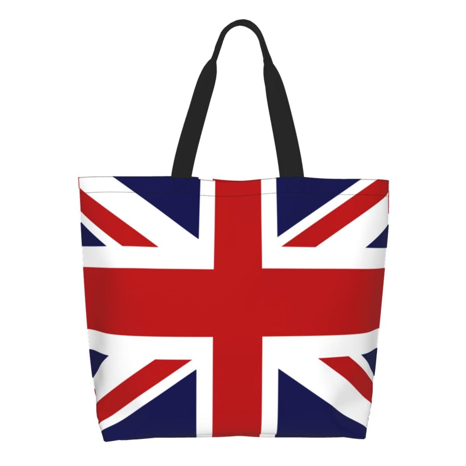 ASYG Cute Flag Tote Bag for Women and Men Reusable Shoulder Bags for Gym, Shopping, Beach,Travel