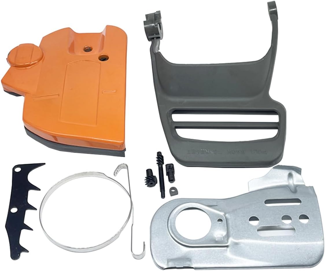 Chainsaw Guide Plate and Baffle Cover Kit, Compatible with Husqvarna 435 440 445 450 445E 450E，replace 358382000 chainsaw 544094001