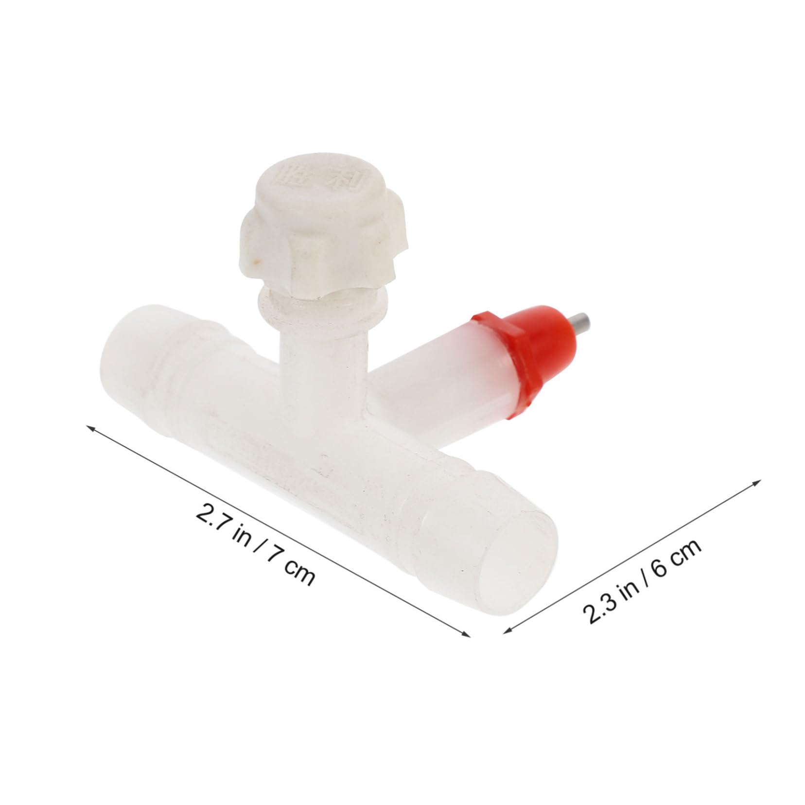 Mikikit 20Sets Chicken Nipples Drinker Tee Fittings for Fully Automatic Poultry Watering System Durable Easy to Clean for Farm Supplies