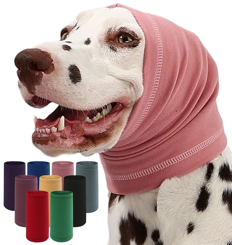Image of Dog Calming Hoodie Quiet Head Cover Sleeves Anxiety Relief /Noise Protection - Grooming - Thunder - Fireworks