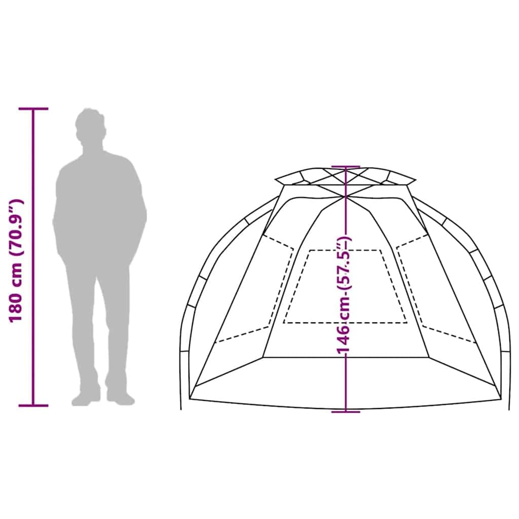 Mangloder Strandzelt Personen Azurblau mit Quick-Release Wasserdicht für Camping, Strand, Garten und Outdoor Aktivitäten, leichtes, kompaktes Familienzelt mit stabilem Design