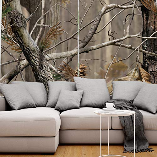 Fortunehouse8 Blackout Curtains Thermal Insulated Real Camouflage Tree Room Drapes Window Curtain For Bedroom Living Room Set Of 2 Curtain Panels Home Fashion 52X84Inch #TOP4