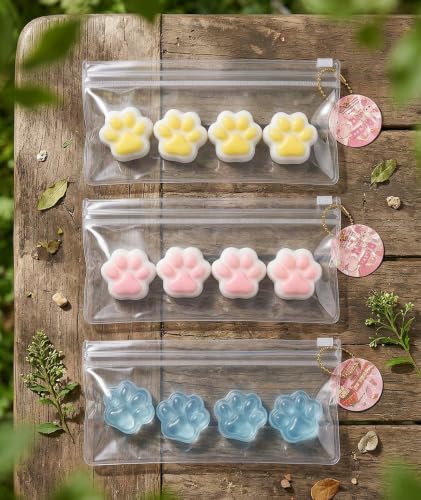 Image of 12PCS Taba Squishy Cat Paw, Taba Squishy for Relaxing Sensory Fidget Pinch Family for Kids Cat Paw Squeeze Cute Beautiful Cat Paw (blue1)
