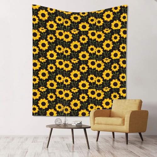 Tapisserie murale tournesol floral SHuWeiD légère pour chambre