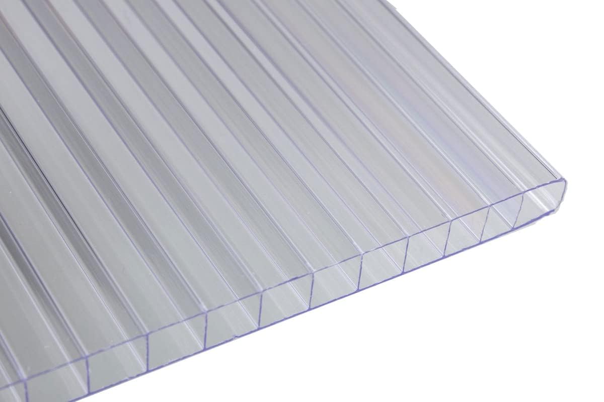 Falken Design Clear Polycarbonate Lexan Sheet - 12" x 48" x 1/8" – Durable, Impact-Resistant & UV-Protected Plastic Panel Perfect for Window Repairs, Greenhouses, DIY Projects, Outdoor Covers