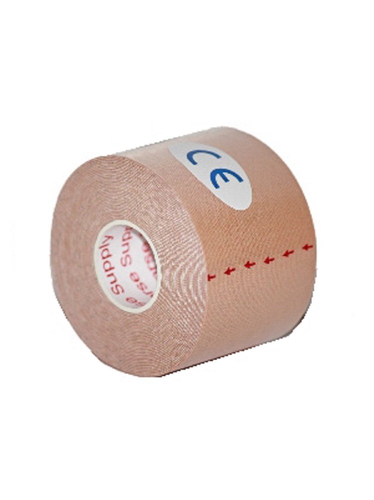 Kinesiology Tape Pro, Athletic Waterproof Muscle Support Adhesive Kinesio Sport Tape for Athletes 2 inches x 16.4 feet Single Roll, Beige