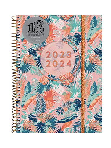 Finocam - Agenda 18 Meses Julio 2023-Diciembre 2024 Espiral E10-155X212 Semana Vista Horizontal Girl Multilingüe En Oferta Finocam - Agenda Espiral 18 Meses 2023 2024 Semana Vista Horizontal Julio 2023 - Diciembre 2024 (18 Meses) Girl Internacional