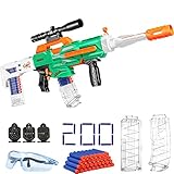 Toy Gun for Boys 8-12, Automatic Toy Gun with 200 Foam Bullets, Foam Dart Gun Toy Foam Blasters & Gu