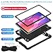 DETUOSI Case for Samsung Tab A7 Lite 8.7 inch 2021 Release SM-T220/T225/T227u, Shockproof Protective Cover for Galaxy Tab A7 Lite 8.7 inch (360°Rotatable Stand & Shoulder Strap), Black