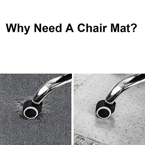 Azadx AZD-1 Chair Mat For Carpet Floor Office Chair Mat For Low, Standard And No Pile Carpeted Floors Plastic Desk Chair Mat thumb #3