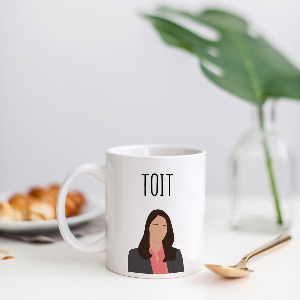 CRAFT MANIACS Brooklyn 99 Amy SAYS TOIT Printed White 330 ML Designer Tea/Coffee Mug for SICTOM Lovers | Microwave & Dishwasher Safe