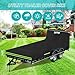 Utility Trailer Cover,600D Oxford Waterproof Full Cover Sun/Rain/Dust/Snow,Protection Utility Trailer Cover with 4 Bayonet Straps Reflective Strips Fits 5 x 8 FT Trailers