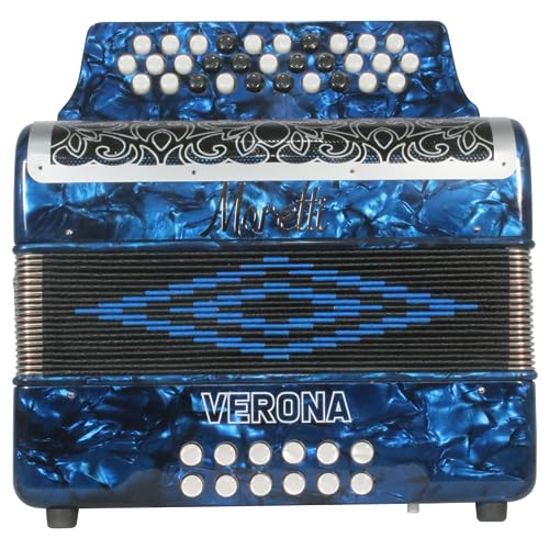 Moretti GCF Acordeon de Botones Verona, Azul