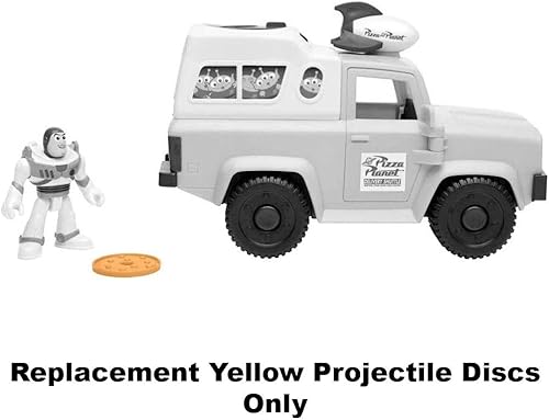 Miniatura 2 de Piezas de repuesto para Imaginext Pizza Planet – Toy Story Buzz Lightyear y Pizza Planet Truck Playset GFR98 ~ Discos de proyectil de repuesto ~