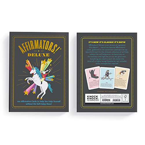 Image of Affirmators! Deluxe Deck: 100 Affirmation Cards Deck - Affirmation Cards to Help You Help Yourself without The Self-Helpy-Ness
