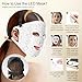 Red Light Therapy for Face, 4 Modes LED Face Mask Infrared Light Therapy with Remote, Portable and Rechargeable Design with Timer Function for Home Use