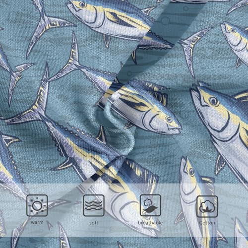 Little Girls' Soft Cotton Underwear Kids Breathable Comfort Marine Tuna Fish Panties Briefs Toddler3